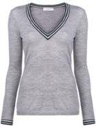 Gabriela Hearst Long-sleeve Fitted Sweater - Grey
