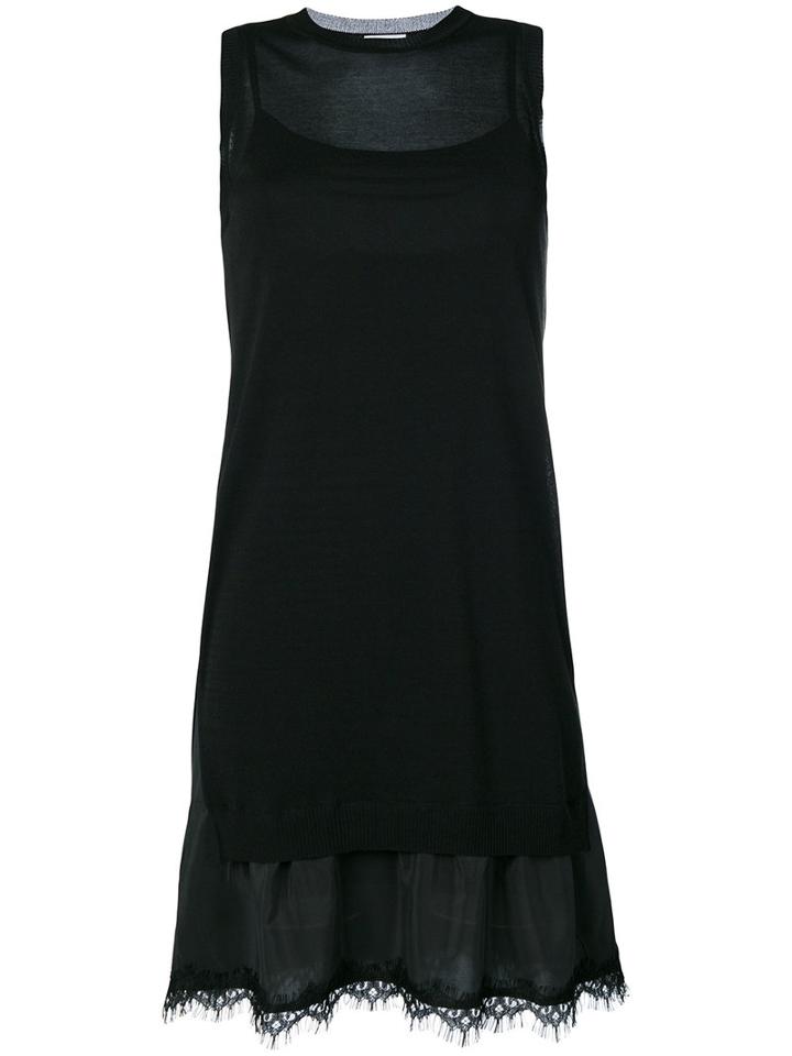 P.a.r.o.s.h. - Riso Dress - Women - Cotton/viscose - Xs, Black, Cotton/viscose