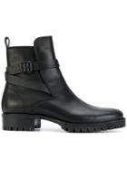 Dsquared2 Buckle Strap Boots - Black
