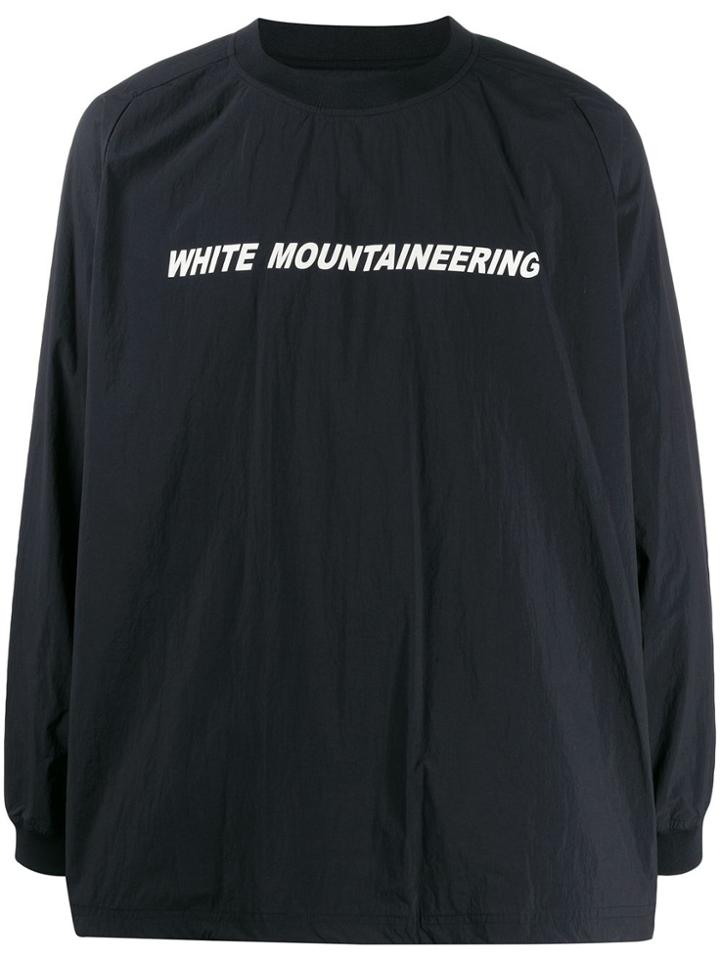 White Mountaineering Contrast Logo Sweatshirt - Black
