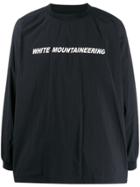 White Mountaineering Contrast Logo Sweatshirt - Black