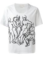 Alexander Mcqueen Printed T-shirt, Men's, Size: Small, White, Cotton