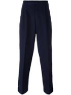 Paul Smith Tailored Regular Length Trousers, Men's, Size: 28, Blue, Cotton
