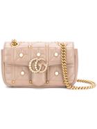 Gucci Gg Marmont Matelassé Shoulder Bag - Nude & Neutrals