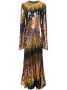 Christian Siriano Sequin Embellished Gown - Metallic