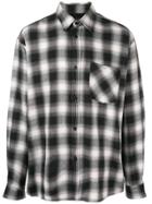 Andrea Ya'aqov Checked Print Shirt - Black