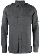 Tom Ford - Chest Pocket Shirt - Men - Cotton/linen/flax - 39, Grey, Cotton/linen/flax