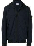 Stone Island Padded Hooded Jacket - Blue