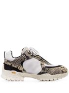 1017 Alyx 9sm Snake-skin Effect Sneakers - White
