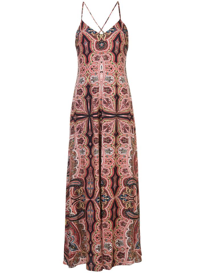 Alice+olivia - Paisley Print Maxi Dress - Women - Polyester/spandex/elastane/viscose - 8, Polyester/spandex/elastane/viscose