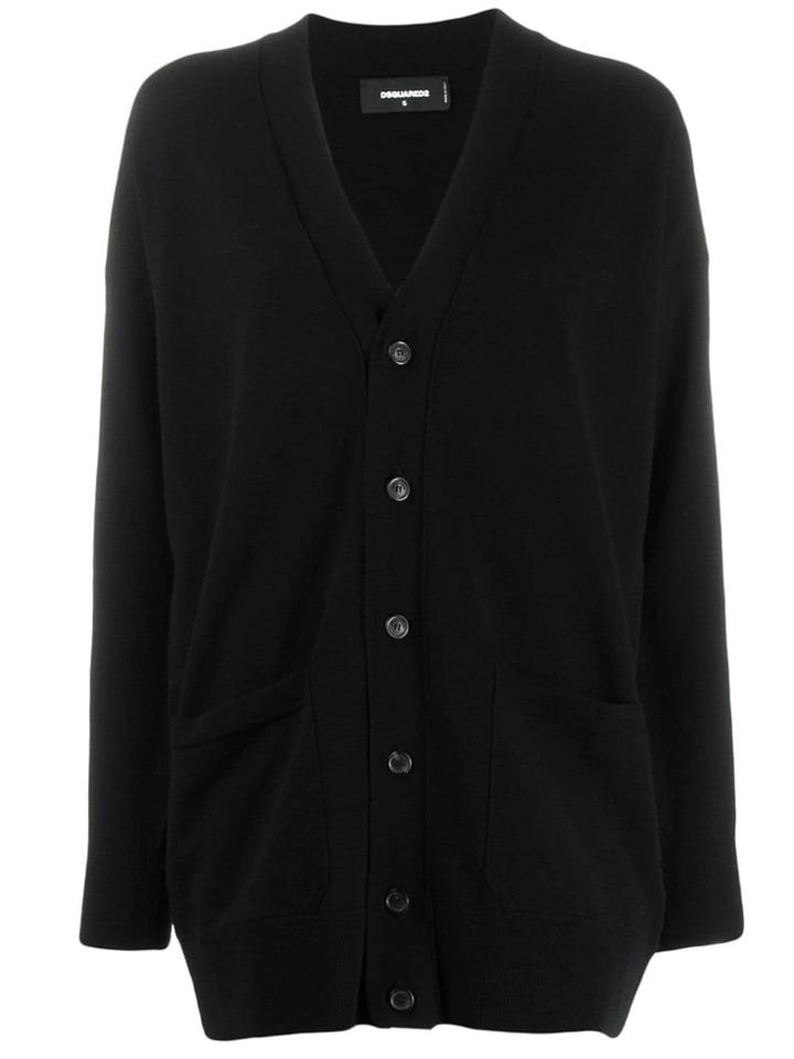 Dsquared2 Black Oversized Fit Cardigan