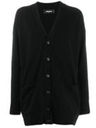Dsquared2 Black Oversized Fit Cardigan