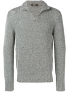 Loro Piana Quarter Zip Sweater - Grey