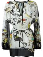 Roberto Cavalli Exotic Bird Print Kaftan