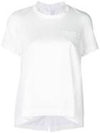 Sacai Scoop Neck T-shirt - White