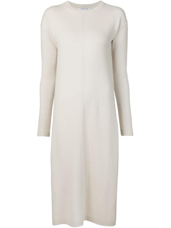 Helmut Lang Fine Knit Sweater Dress, Women's, Size: Medium, Nude/neutrals, Cashmere