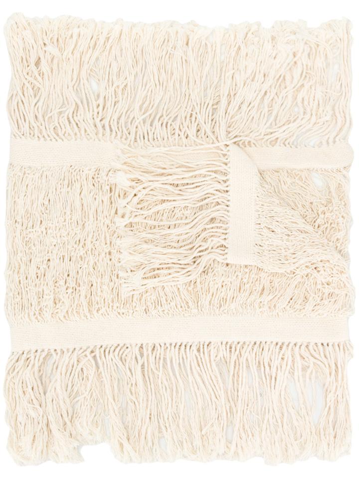 Caravana Frayed Scarf - Nude & Neutrals