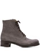 Gravati Lace-up Ankle Boots - Grey