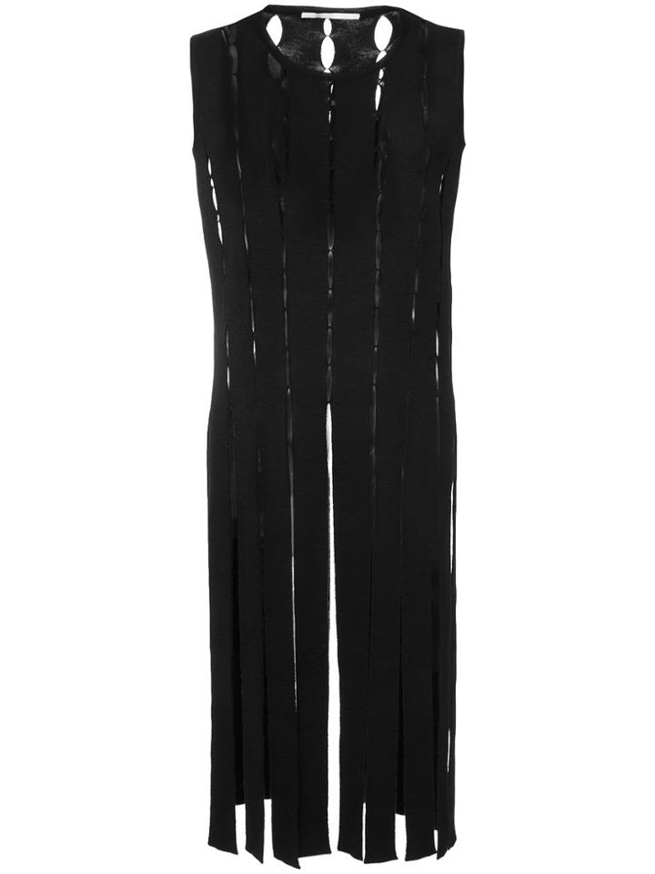 Rosetta Getty Long Knitted Top - Black