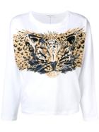 Sonia Rykiel Leopard Print Sweatshirt - White