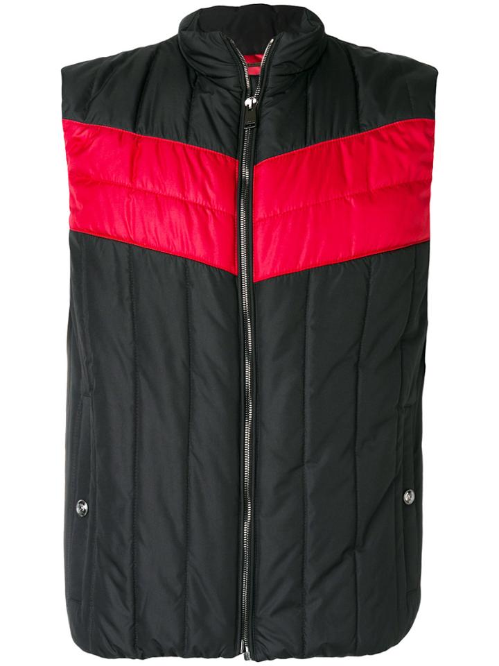 Versace Contrast Strap Gilet - Black