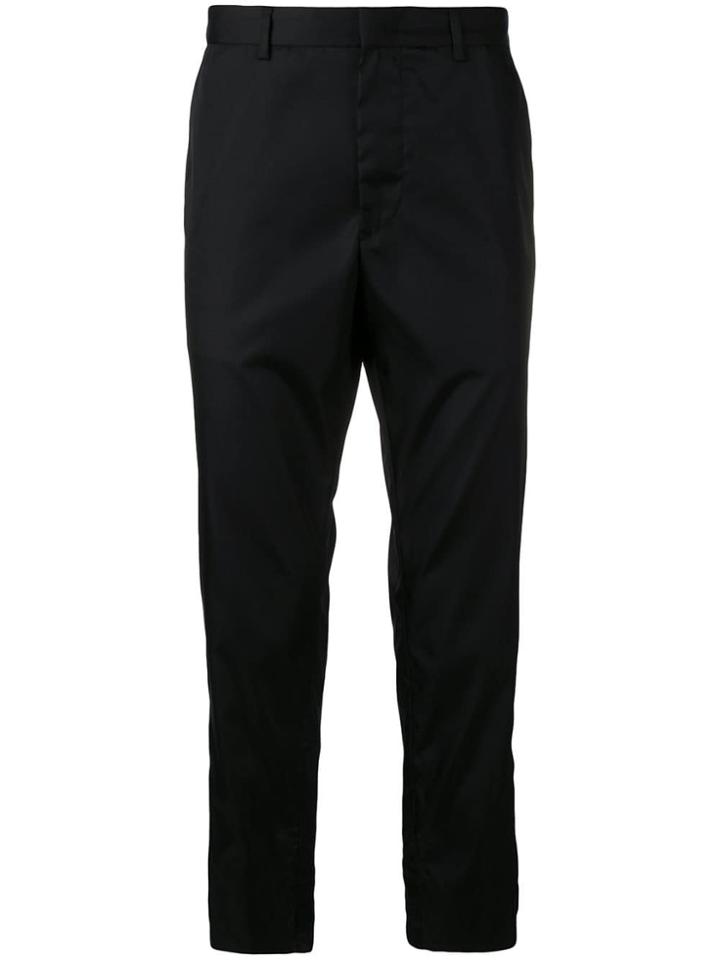 Prada Strap Cuff Trousers - Black