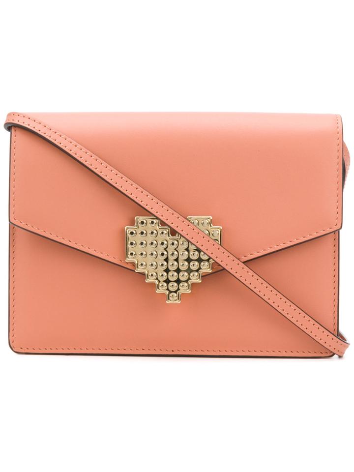 Les Petits Joueurs Heart Clasp Bag - Brown