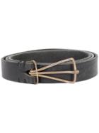 Ma+ Triangular Buckle Belt - Black