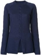 Onefifteen Twist Front Knitted Top - Blue