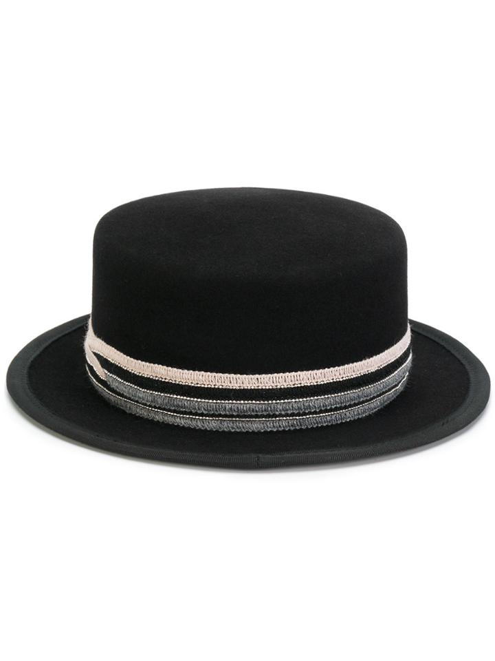 Maison Michel Auguste Hat - Black