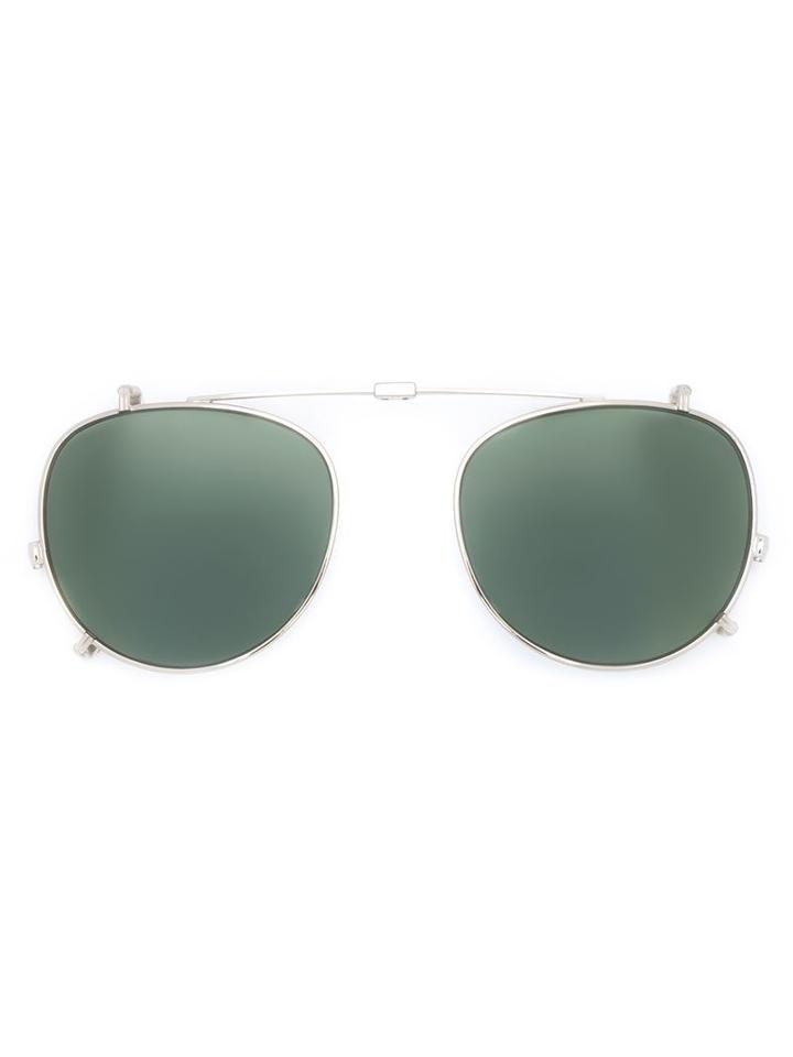 Garrett Leight 'milwood' Clip-on Sunglasses Lenses, Adult Unisex, Grey, Metal (other)/plastic