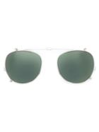 Garrett Leight 'milwood' Clip-on Sunglasses Lenses, Adult Unisex, Grey, Metal (other)/plastic