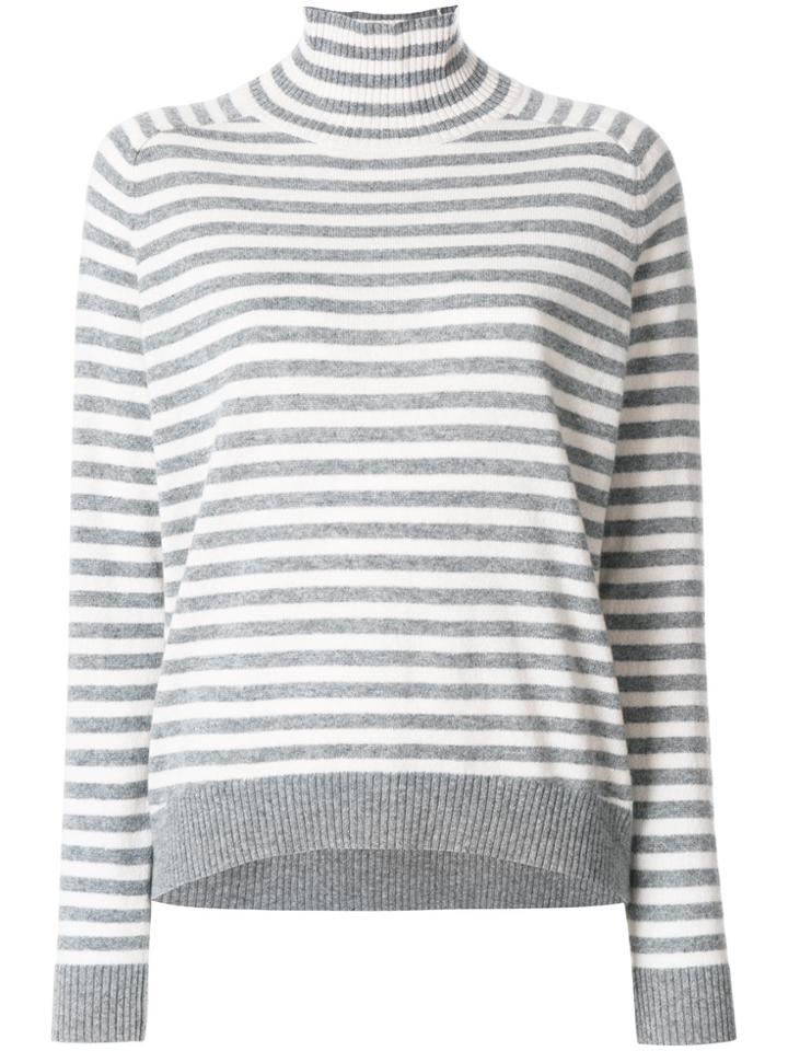 Steffen Schraut Striped Knitted Top - Grey