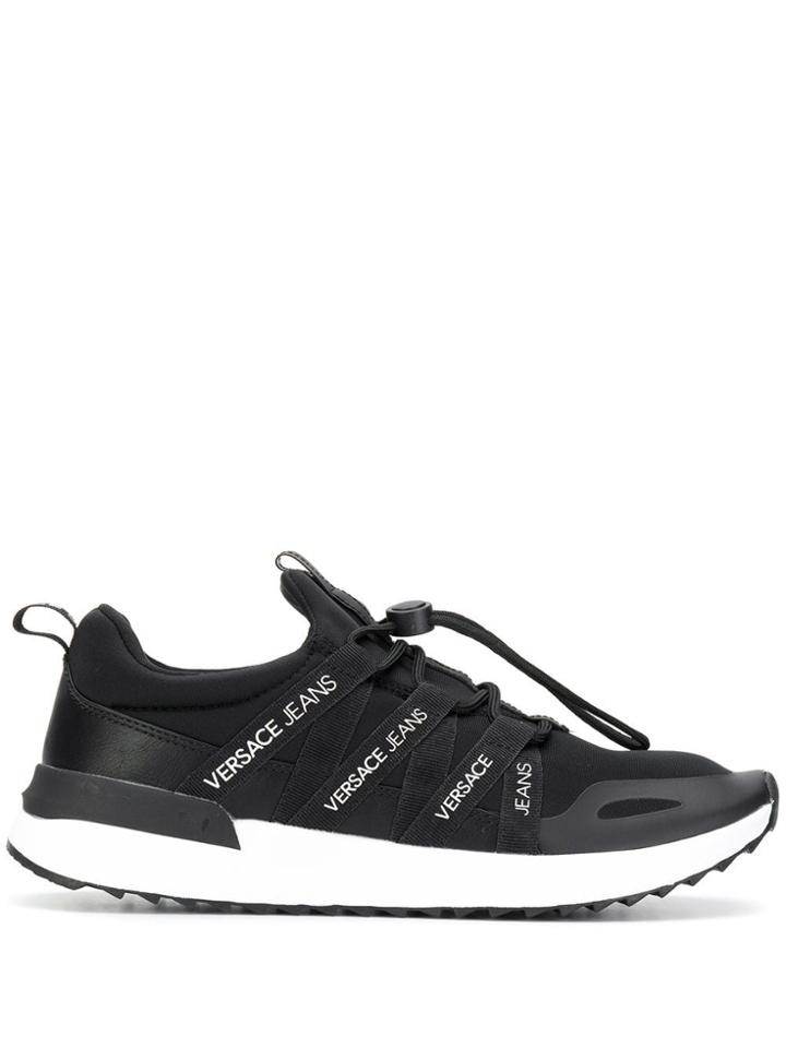 Versace Jeans Logo Low-top Sneakers - Black
