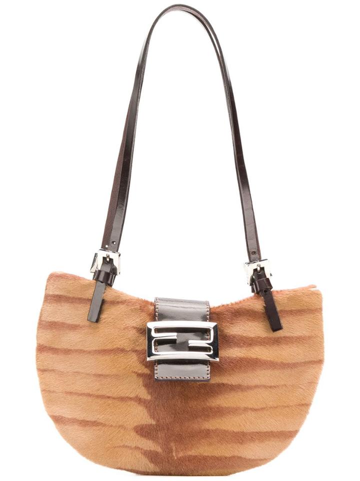Fendi Vintage Half Round Shoulder Bag - Brown
