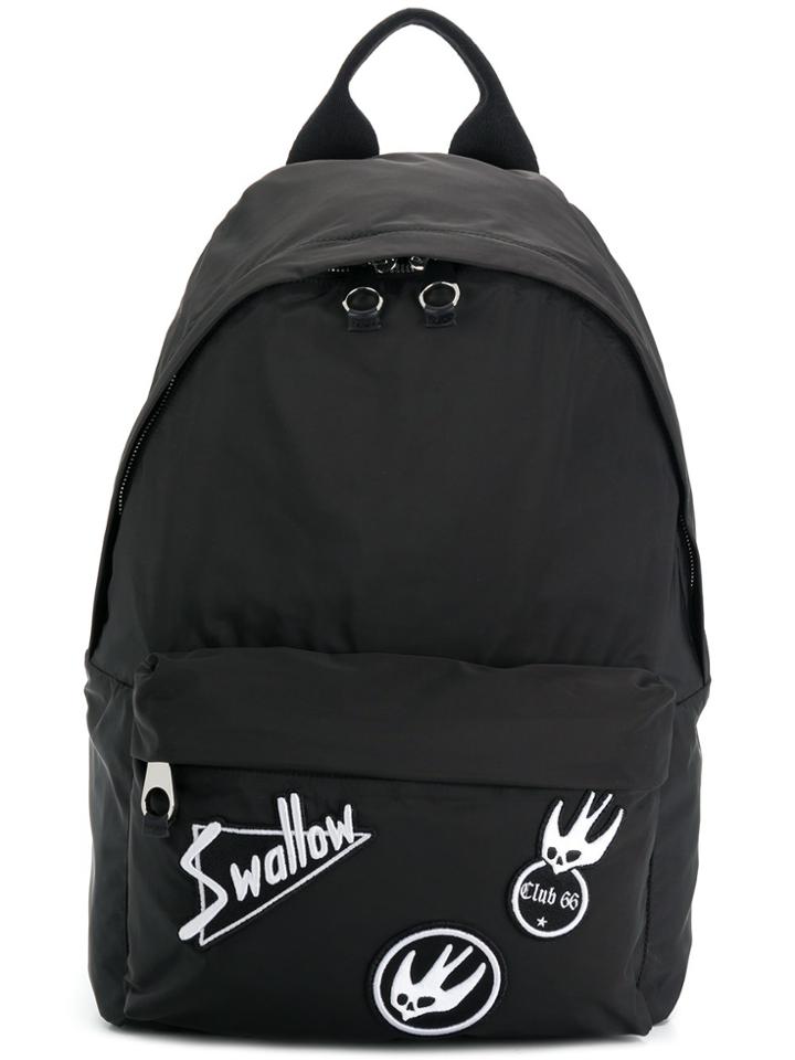 Mcq Alexander Mcqueen Swallow Backpack - Black