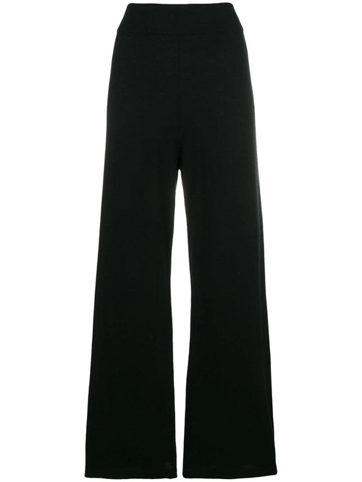 Barena High-waisted Flared Trousers - Black