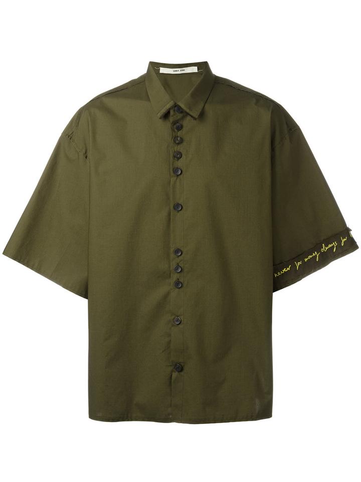 Damir Doma Short-sleeve Shirt, Men's, Size: Medium, Green, Cotton