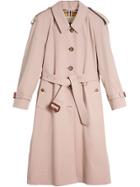 Burberry Side-slit Tropical Gabardine Trench Coa - Pink