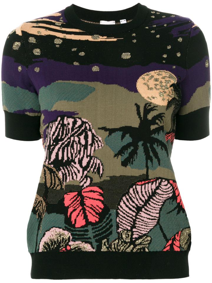 Paul Smith Midnight Jacquard Short Sleeve Sweater - Multicolour