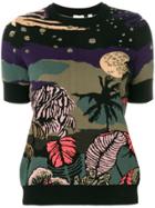 Paul Smith Midnight Jacquard Short Sleeve Sweater - Multicolour