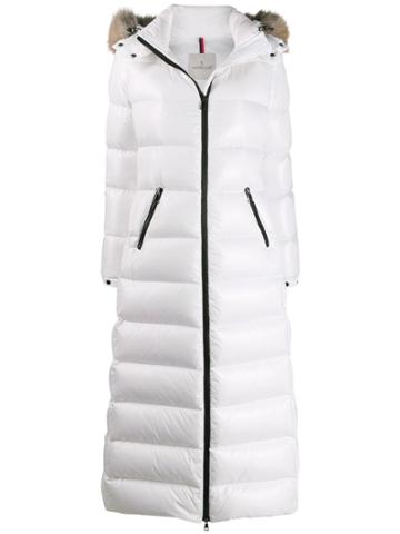 Moncler Hudson Long Padded Coat - White