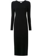 Scanlan Theodore Micro Crepe Dress, Women's, Size: Medium, Black, Viscose