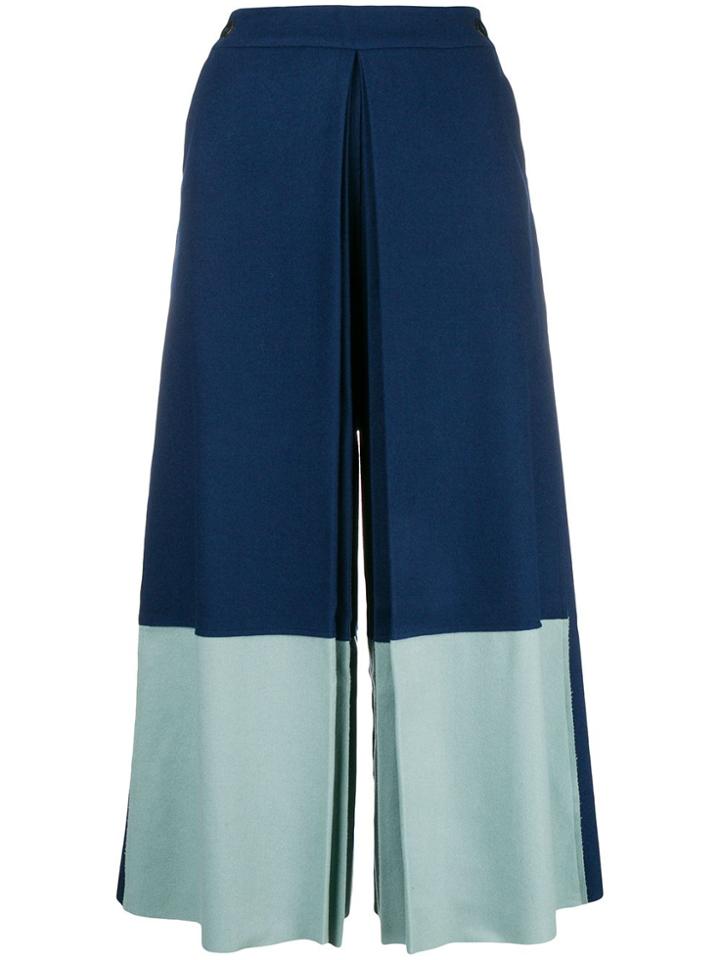 Bodice Farfetch Exclusive Box-pleated Culottes - Blue