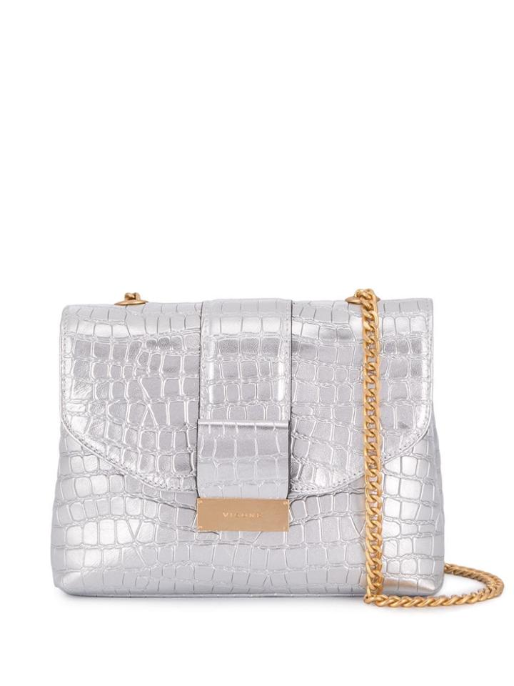 Visone Mini Alice Cocco Bag - Silver