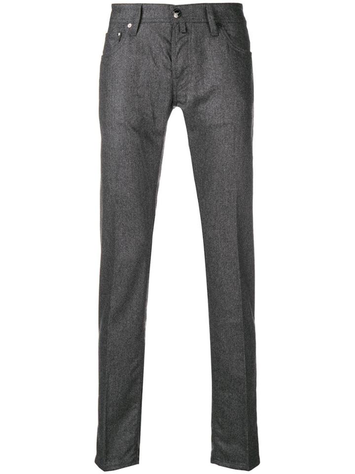 Jacob Cohen Regular-length Cotton Trousers - Grey