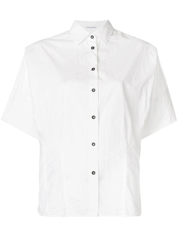 Tomas Maier Shortsleeved Button Shirt - White