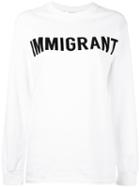 Ashish - 'immigrant' Sweatshirt - Women - Cotton - M, White, Cotton