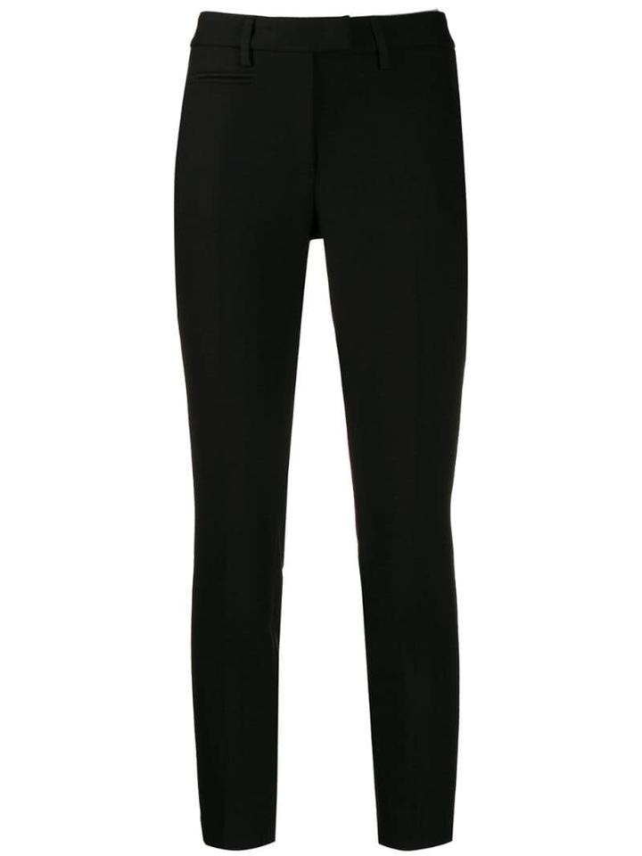 Dondup Colour Block Cropped Trousers - Black