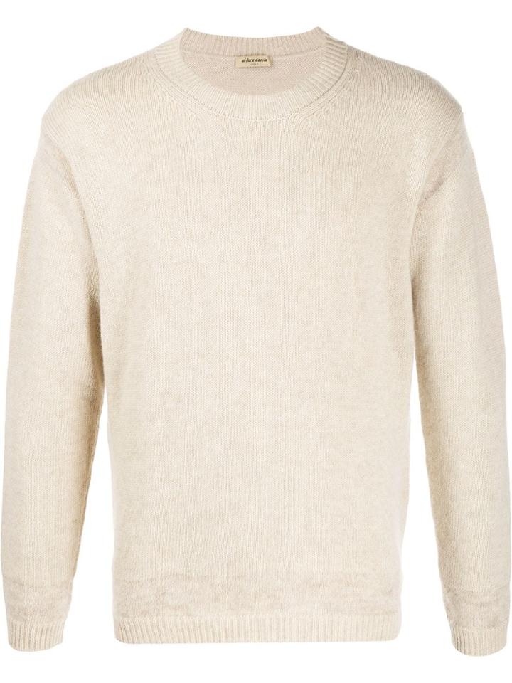 Al Duca D'aosta 1902 Ribbed Crew Neck Jumper - Neutrals